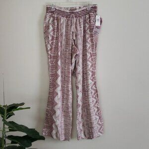 Rewash linen blend palazzo pants, straight leg, women's size 1X
